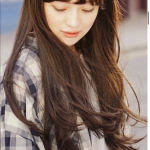 New Pinkage Girly Long Wave Full Wig